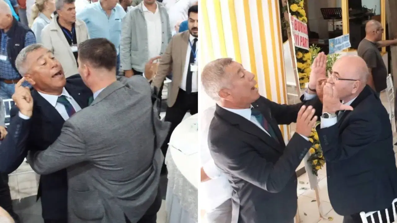 İYİ Parti Tarsus 4. Olağan İlçe Kongresi'nde kavga!