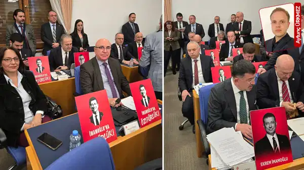 İmamoğlu pankartları Meclis'te!
