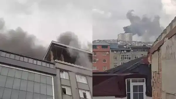 Sultangazi'de tekstil atölyesinde yangın!