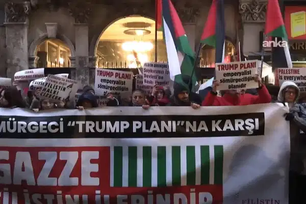 Filistin Eylem Komitesi, Trump'ın Gazze planını protesto etti