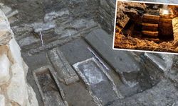 Unutulmuş merdiven 400 yıllık mezara çıktı
