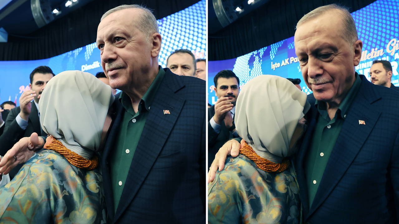 Emine Erdoğan ağladı, Erdoğan sarıldı