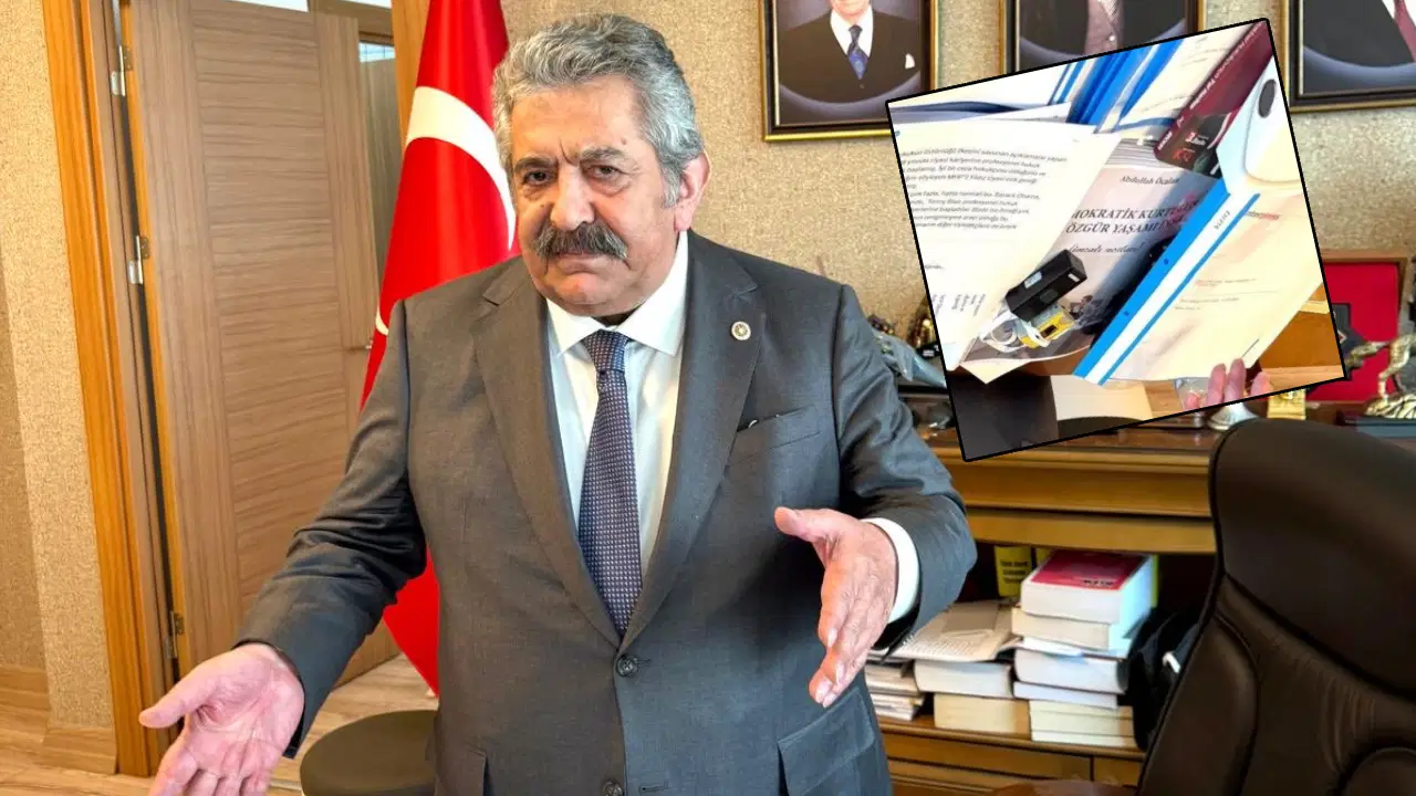 Teröristbaşının yasaklı kitabı Feti Yıldız'ın masasında