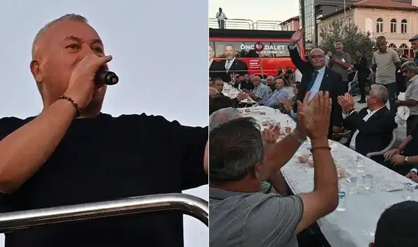 CHP'nin yemek programı mitinge dönüştü