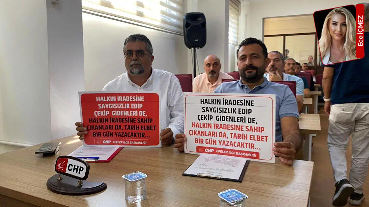 Çerçioğlu’na pankartlı protesto