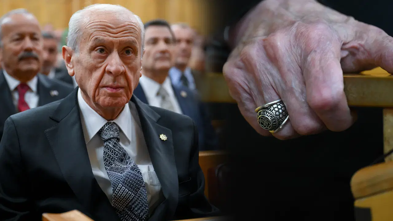 Bahçeli'nin rozeti ve yüzüğü dikkat çekti