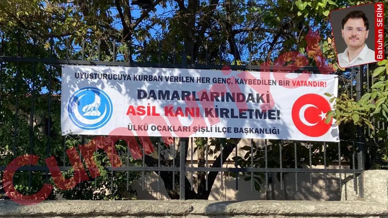 Ülkü Ocakları'ndan 'Asil kanını kirletme' pankartı