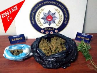 Adana'da uyuşturucu operasyonunda yakalanan iki şüpheli tutuklandı