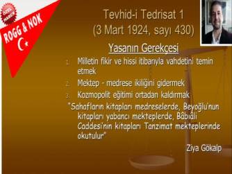Mustafa Solak.. Mart Tevhid-i Tedrisat’ın kabulünün yıldönümü...