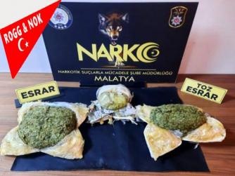 Malatya'da araçla uyuşturucu sevkiyatı polise takıldı 11.09.2021