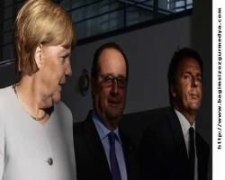 Kim kimin uşağı bunu çözmek için Merkel, Hollande ve Renzi'den liderlerinden 'mini' AB zirvesi 