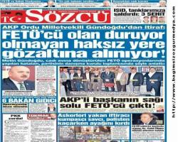 AKP’li vekilin FETÖ isyanı