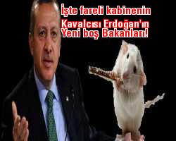 İşte fareli kabinenin kavalcısı  Erdoğan'ın yeni boş Bakanları!