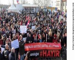 Kadıköy’de Baş Kanlık anayasasına 'hayır' eylemi..