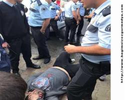 Polis  gencin kolunu kırdı; AKP’lilere biber gazı sıktı