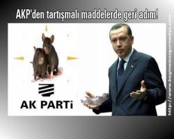 AKP'den tartışmalı maddelerde geri adım!