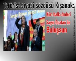Terörist siyasi sözcüsü Kışanak: Kürt halkı önderi Sayın Öcalan ile buluşsun