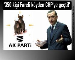 '350 kişi Fareli köyden CHP'ye geçti!'