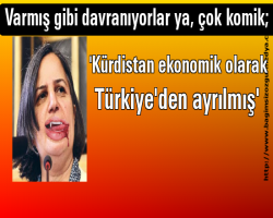 Varmış gibi davranıyorlar ya, çok komik; 'Kürdistan ekonomik olarak Türkiye'den ayrılmış'