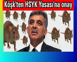 Köşk'ten HSYK Yasası'na onay
