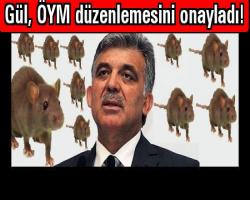 Gül, ÖYM düzenlemesini onayladı!