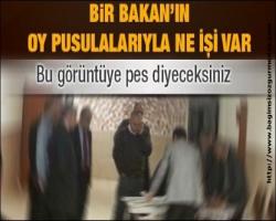 Fareli köyün vatanında bir  boş Bakan'ın oy pusulalarıyla ne işi var...