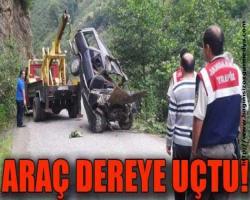 ARAÇ DEREYE UÇTU!
