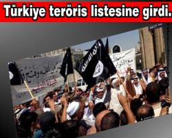 Türkiye teröris listesine girdi.