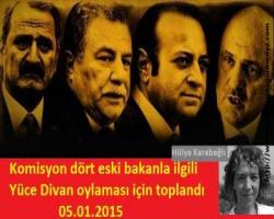 Komisyon dört eski bakanla ilgili Yüce Divan oylaması için toplandı