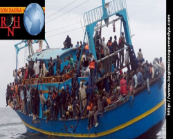 Şimdiki adı ile cehennem denizi olan  Akdeniz'de 300 göçmeni taşıyan bir tekne daha battı!