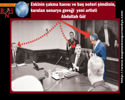 Eskinin çakma hacısı ve baş noteri şimdinin, kurulan senaryo gereği  yeni artisti Abdullah Gül