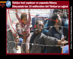 Türkiye test yapılıyor ve yapanda Dünya; Dünyadaki her 10 mülteciden biri Türkiye'ye sığındı