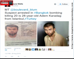 Bangkok saldırısının failinin ‘Türk vatandaşı olduğu’ iddia edildi
