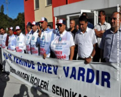 Amasra'da 500 maden işçisi grevde