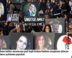 İnsan hakları savunucusu yedi örgüt Ankara Katliamı soruşturma sürecine basın açıklaması yayınladı.