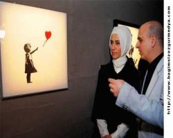 O Sümeyye Erdoğan duvara 'resmedildi': O Sümeyye bunu beğendi