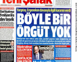 AKP medyasında Ergenekon manşetleri: Dün 'darbeye müebbet' bugün 'kumpas çöktü'