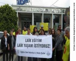 Yandaş vakıf İHH Başkanı'nın okul müdürlerine konferansı protesto edildi