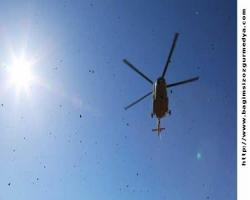Kablolara takılan helikopter göle düştü: 2 ölü