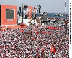 -4- Yenikapı'da üç partinin katılımıyla 'Demokrasi mitingi'