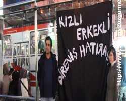 Polis: Pankartta ayıp şeyler yazıyor